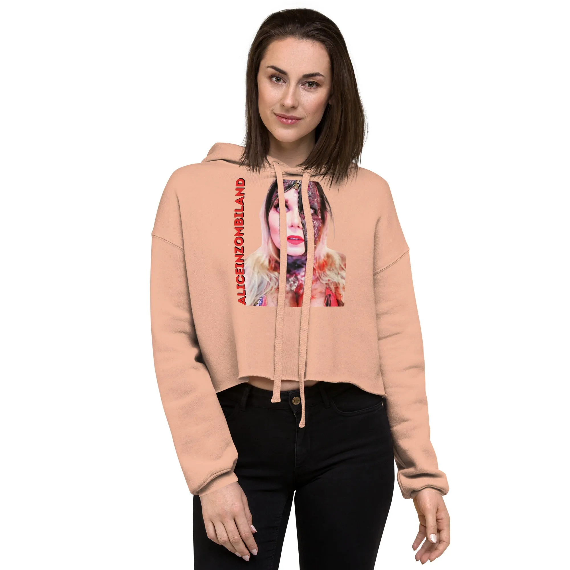 Aliceinzombiland Crop Hoodie