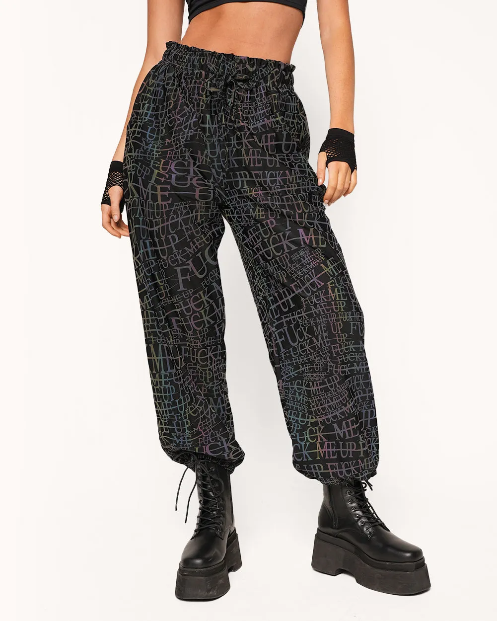 Alison Wonderland x iHR FMU Rainbow Reflective Harem Pants