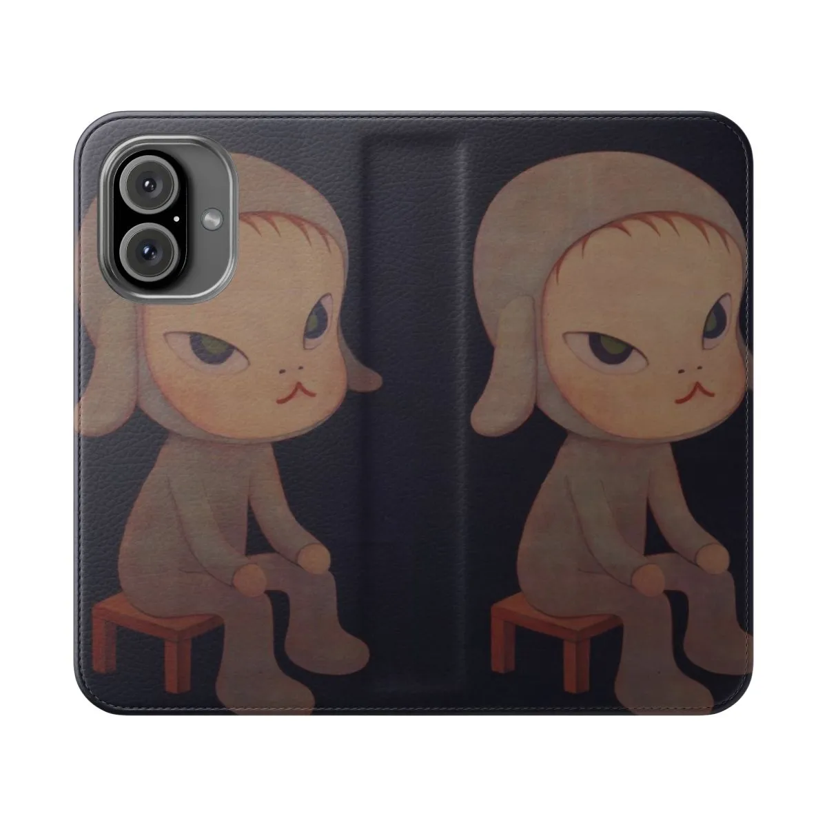 Artistic Flip Cover Phone Case - Inspired by Yoshitomo Nara