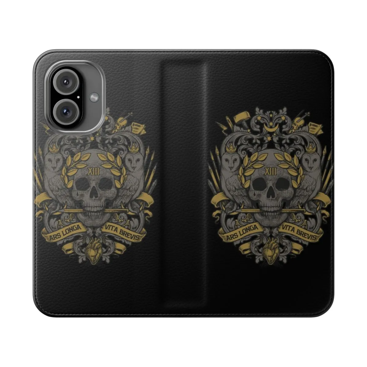 Artistic Heraldic Flip Phone Case - Ars Longa, Vita Brevis
