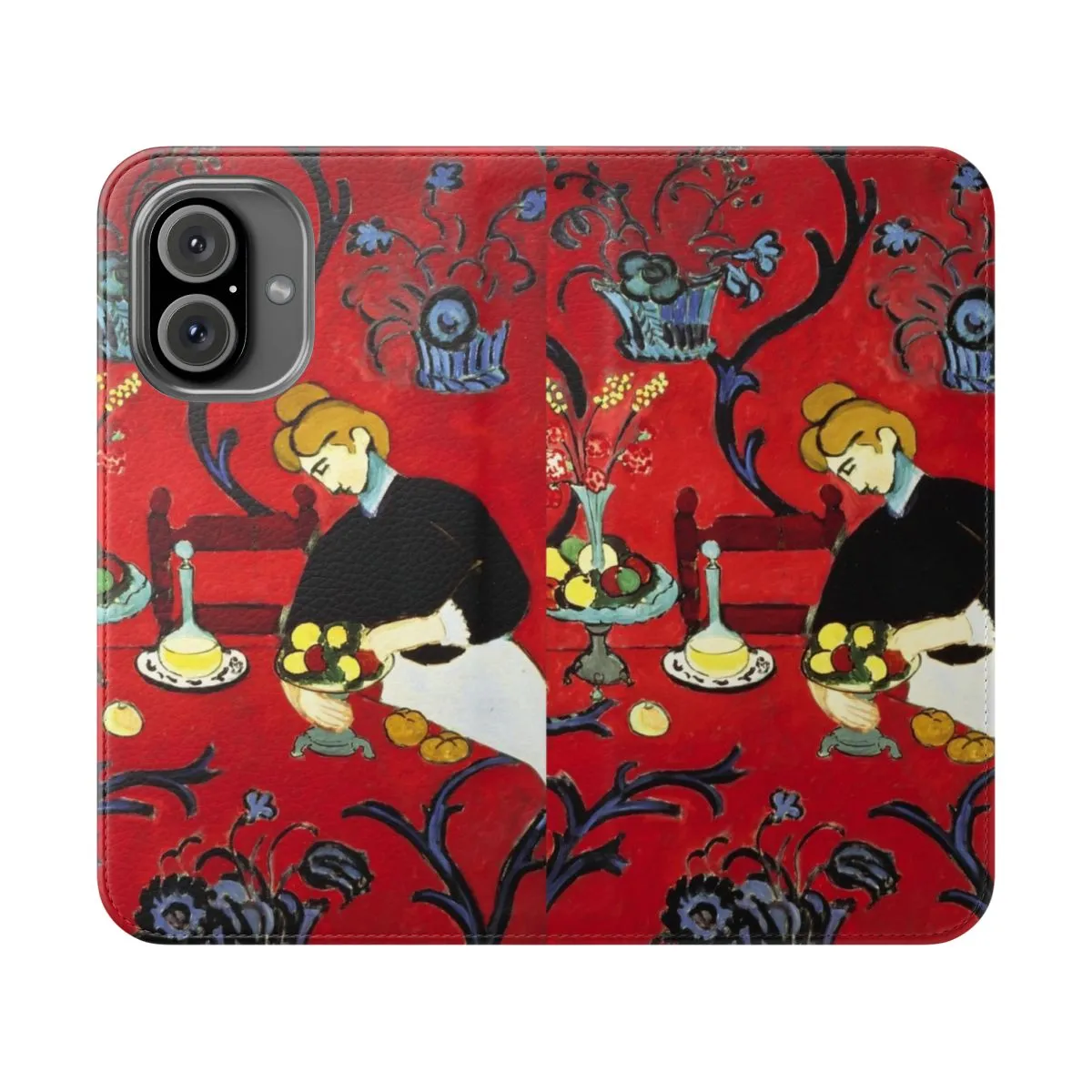 Artistic Matisse-Inspired Red Phone Case