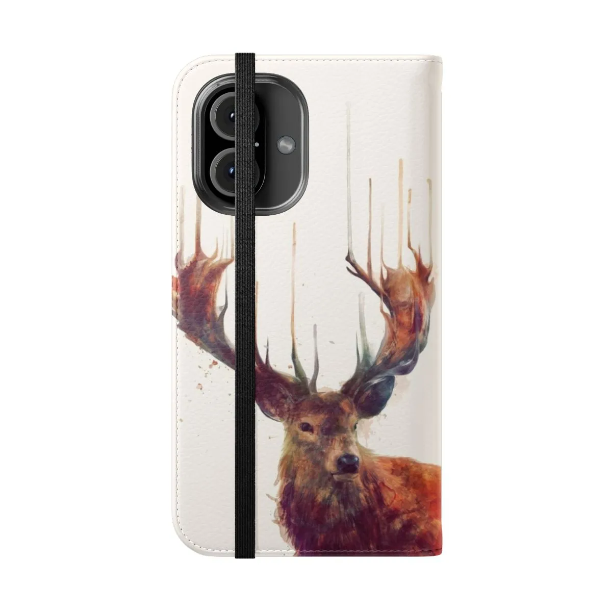 Artistic Red Deer Phone Case Flip Cover