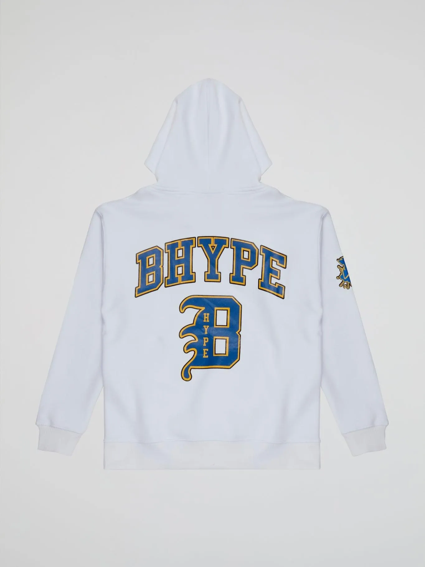 Bhype Society - Bhype White Hoodie Varsity Collection