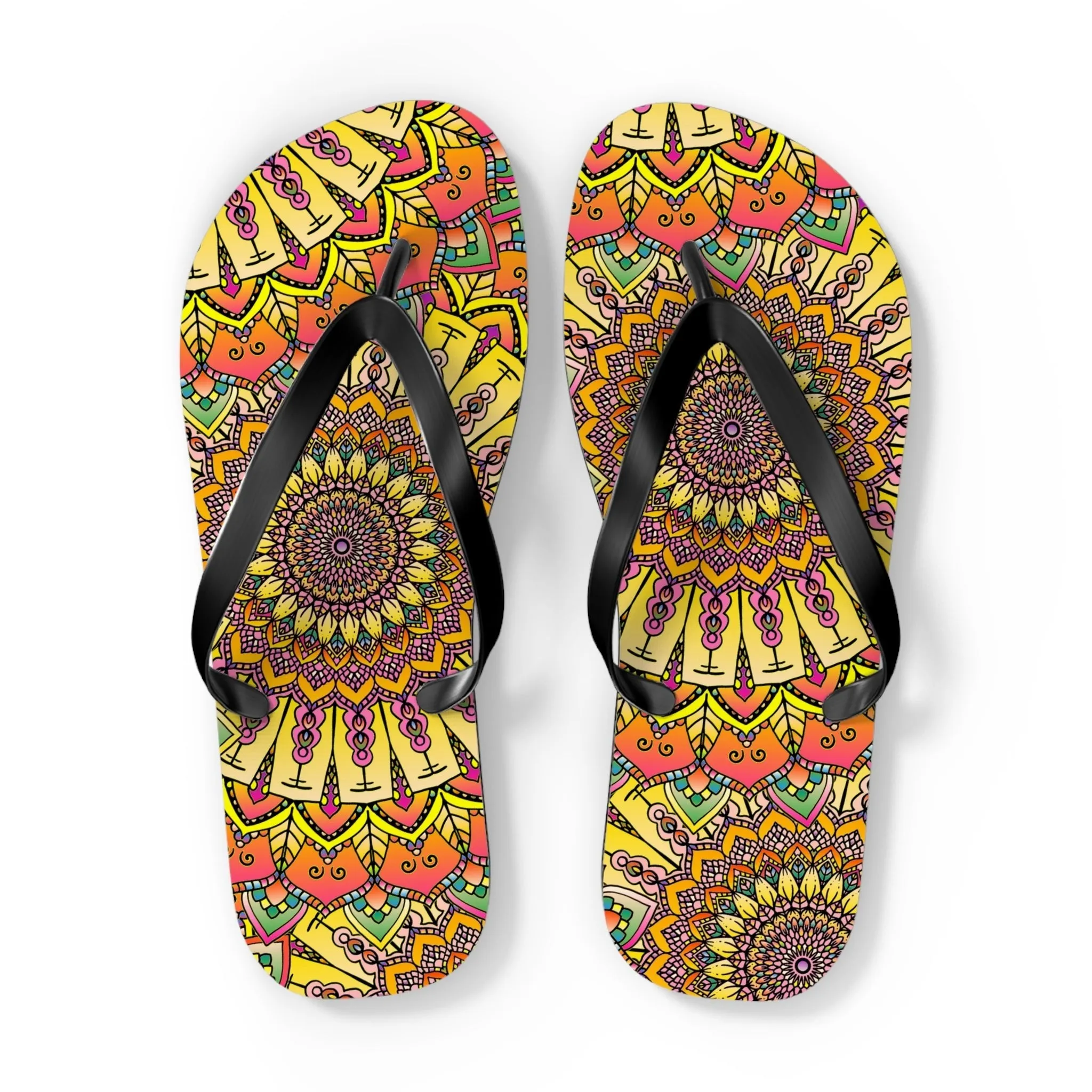 Bohemian Mandala Sandals - Colorful & Comfy
