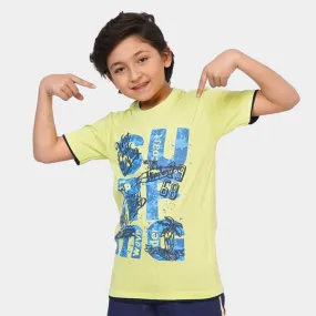 Boys T-Shirt Wave Rider - Sharp Green