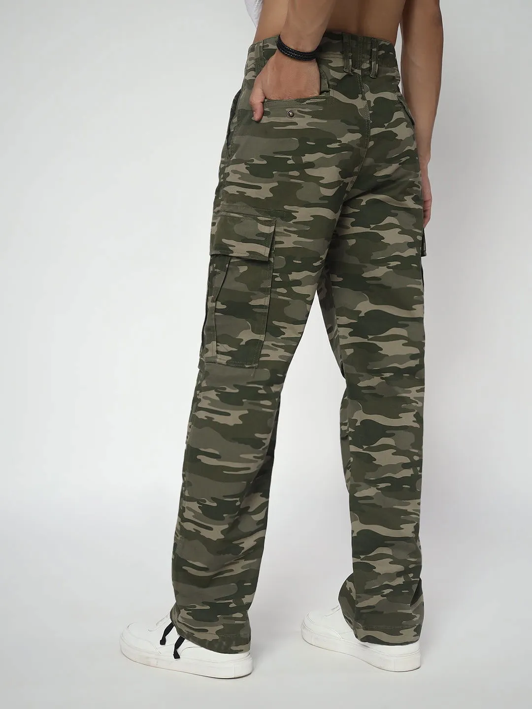 CAMOUFLAGE STRAIGHT FIT CARGO(LOOK THREE)