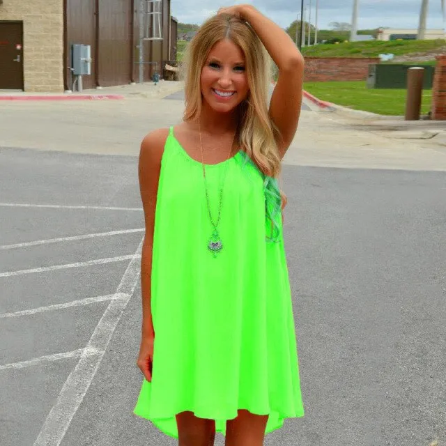 chiffon fluorescence dresses