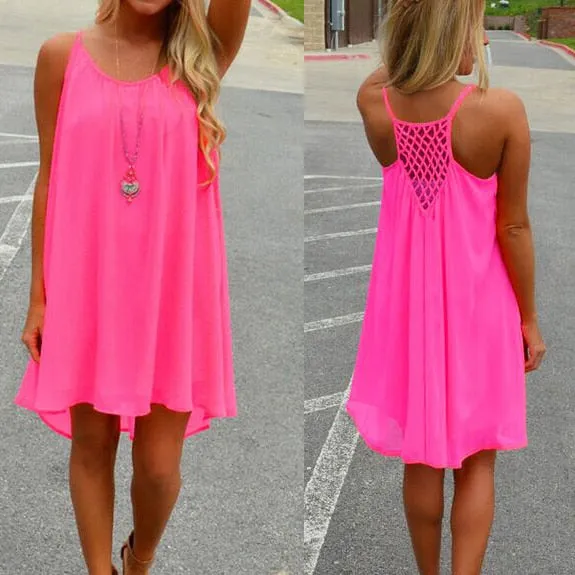 chiffon fluorescence dresses