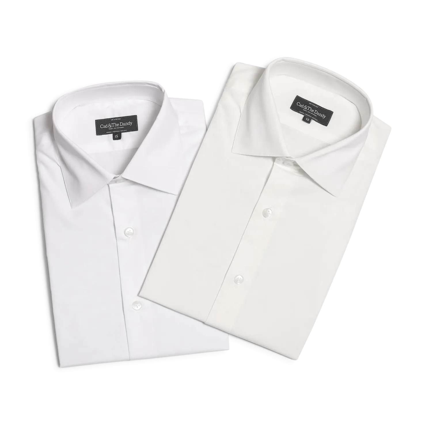 Classic Collar, Single Cuff Shirt in White Poplin