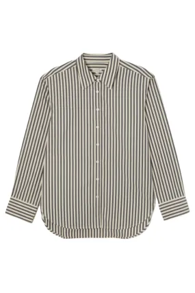 Cotton Poplin Stripe Shirt