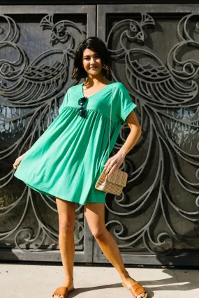 Cute & Comfortable Dress In Green