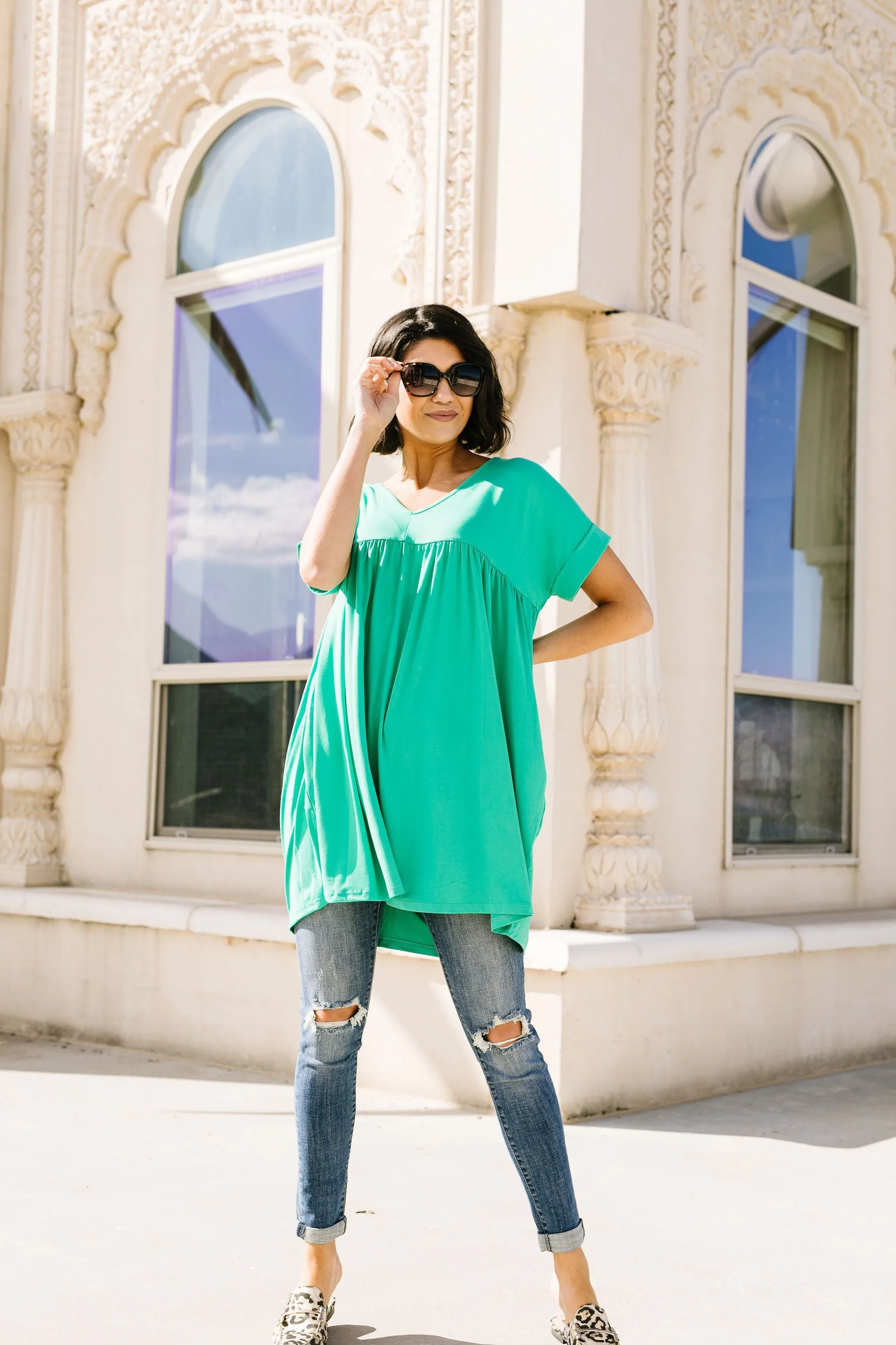 Cute & Comfortable Dress In Green