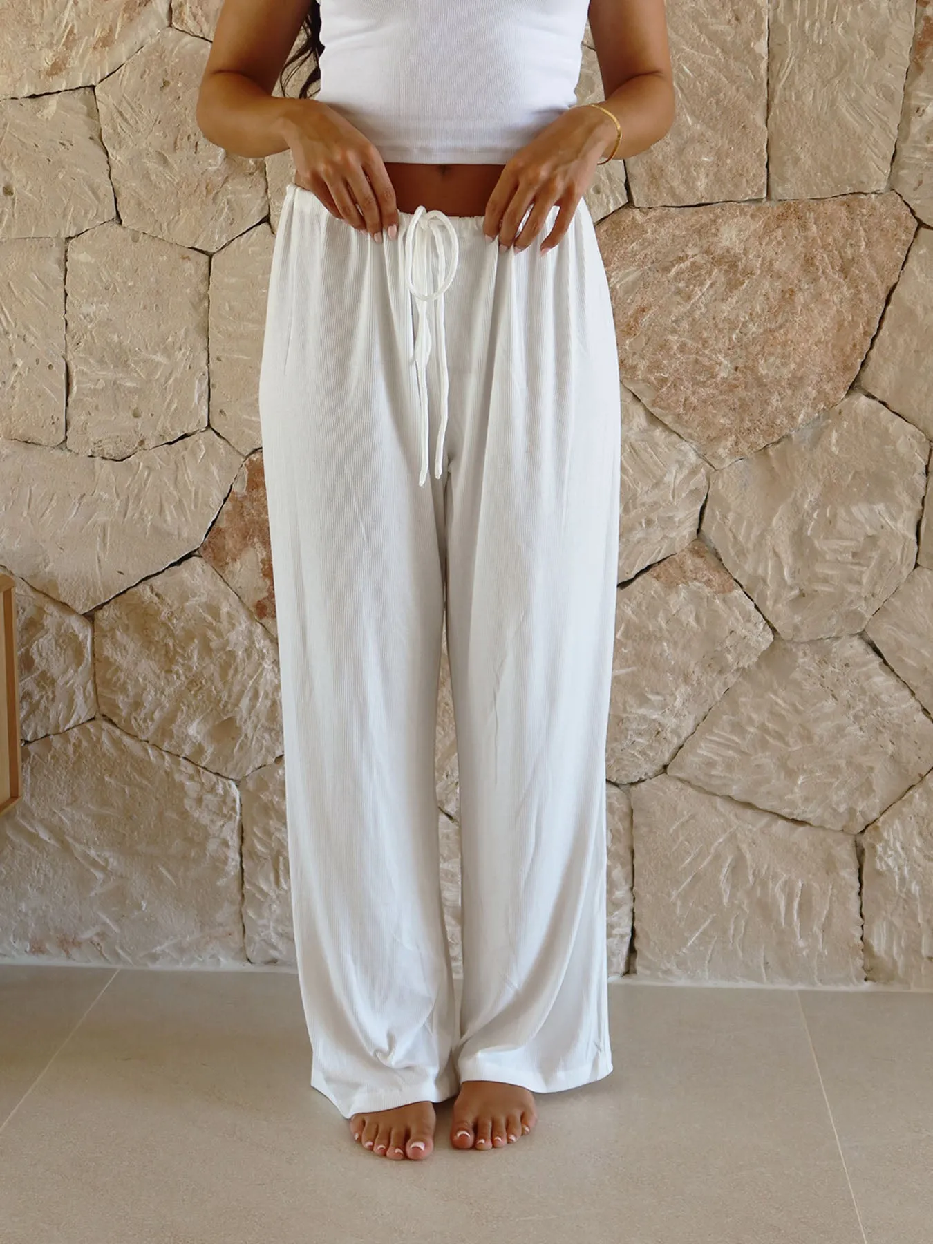 EASE - Lounge Pants • White