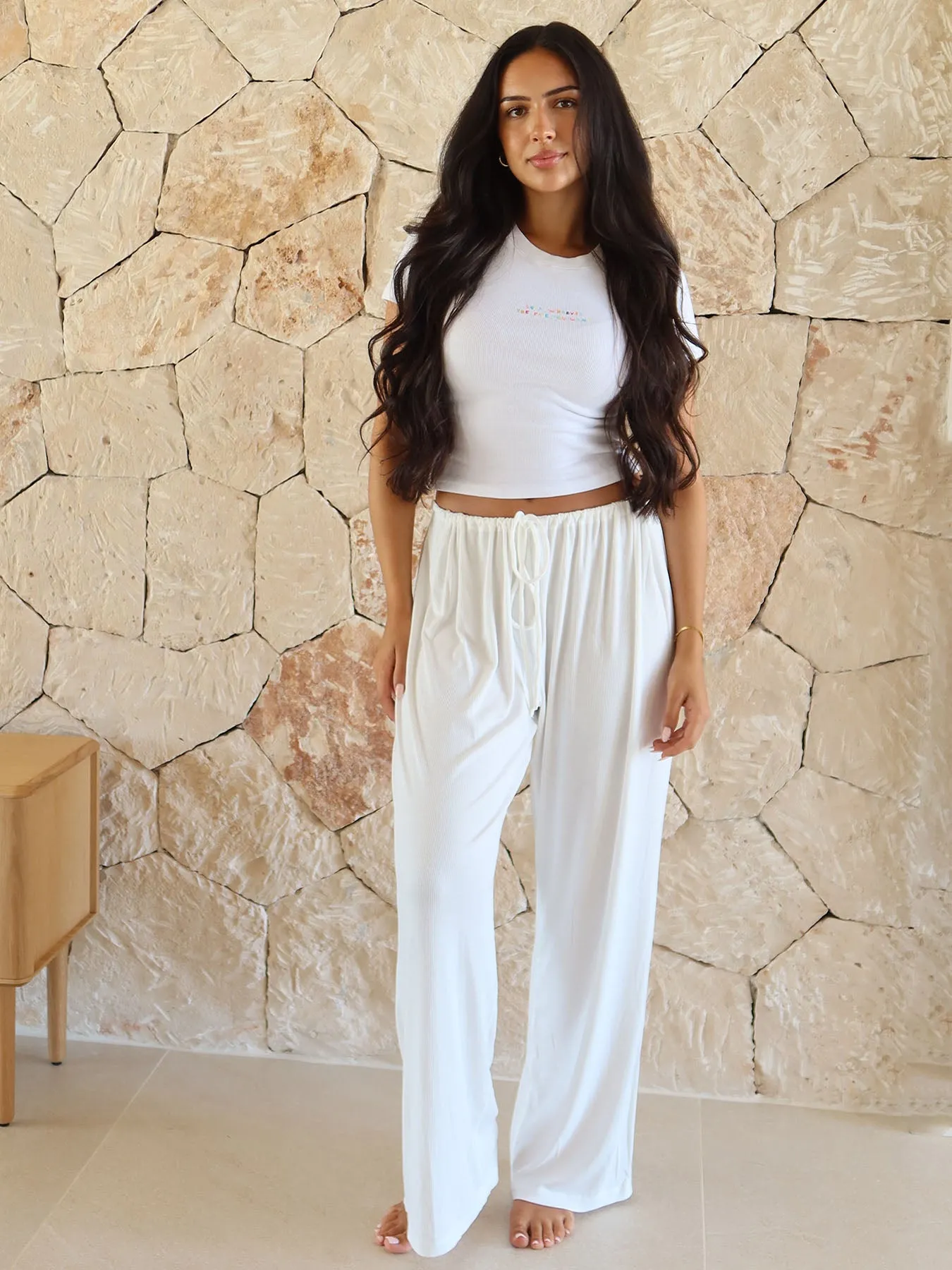 EASE - Lounge Pants • White