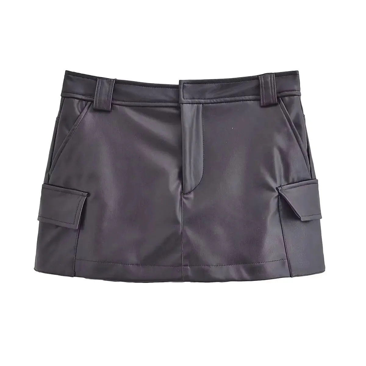 Faux Leather Shorts