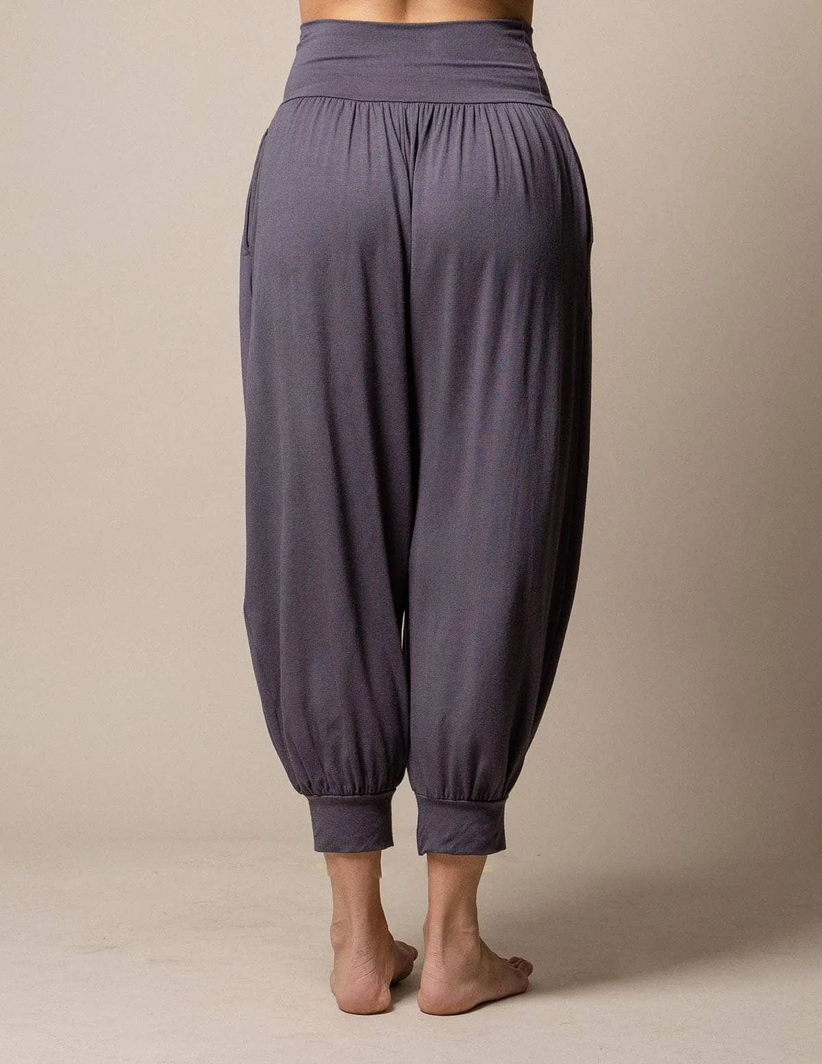 Flowy Harem Pants - Charcoal