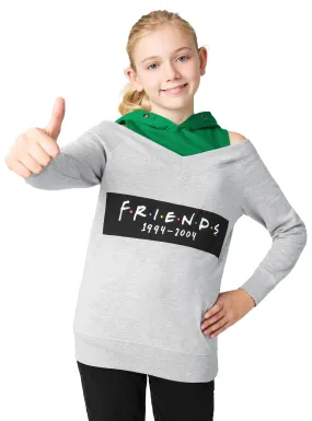 Friends Hoodie - Open Shoulder Hoodies for Girls