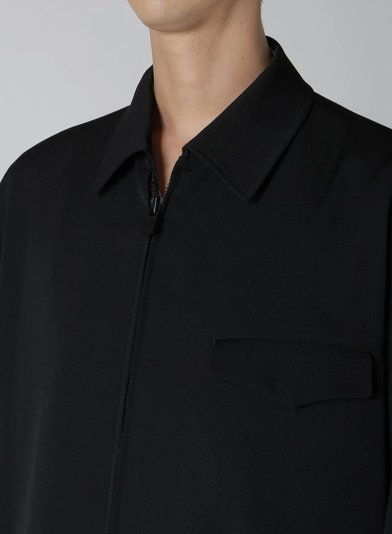 GABARDINE FLAP POCKET BLOUSON