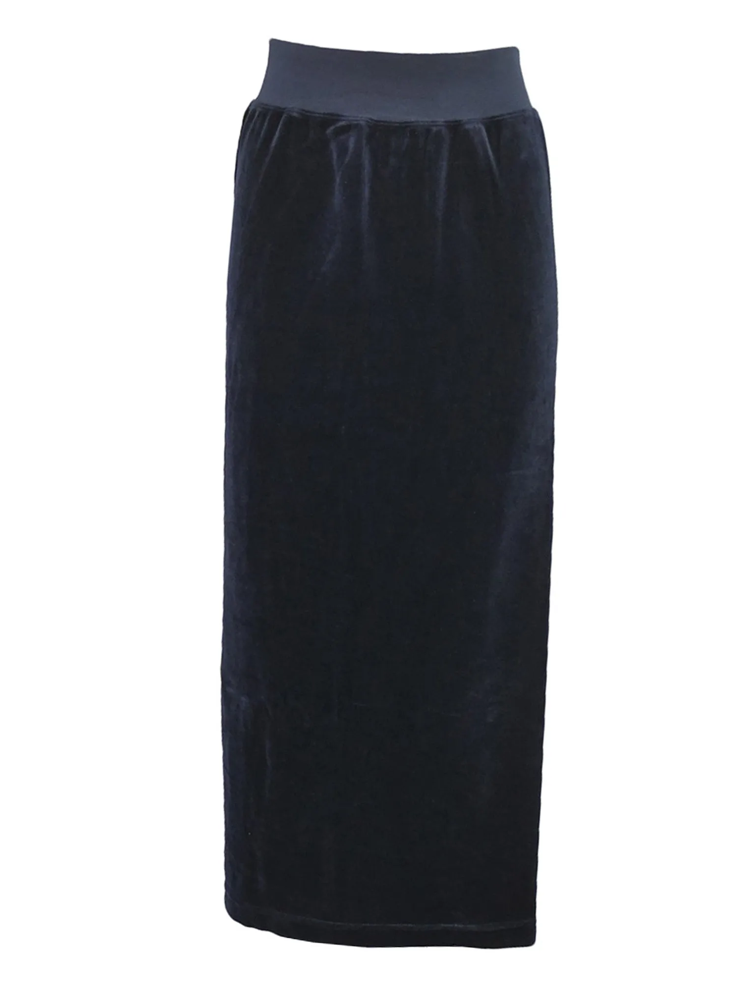 Hard Tail Velour Easy Fit Column Skirt (V-174)