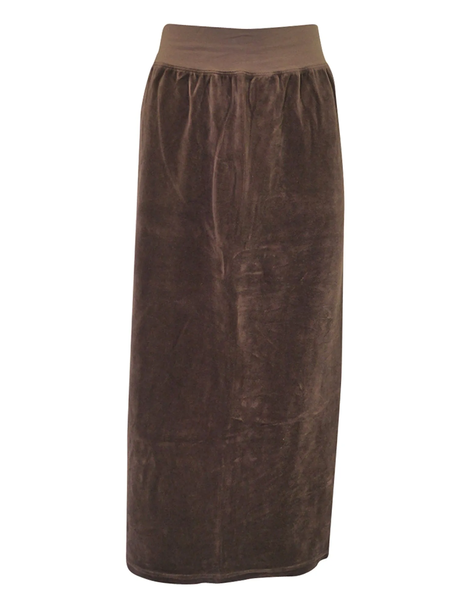 Hard Tail Velour Easy Fit Column Skirt (V-174)