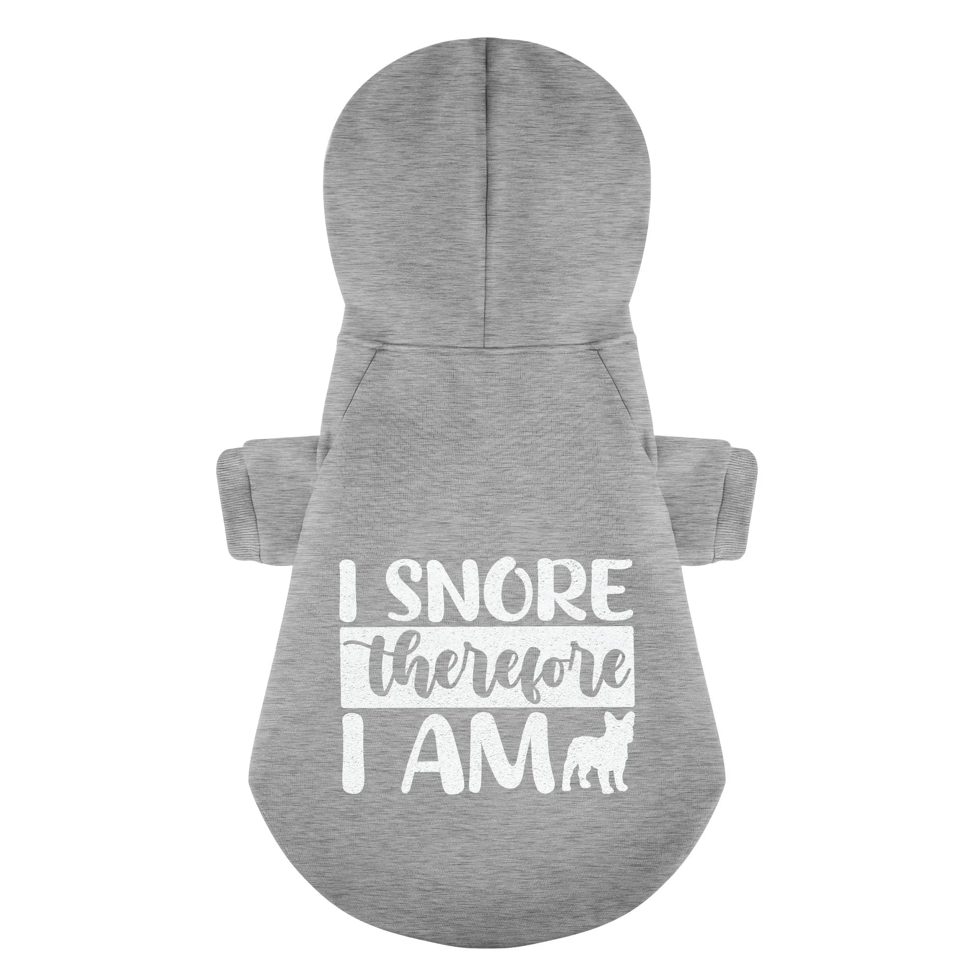 I snore, therefore I am - Personalized French Bulldog Hoodies with Funny Quotes – Stylish, Cozy, and Premium 100% Cotton