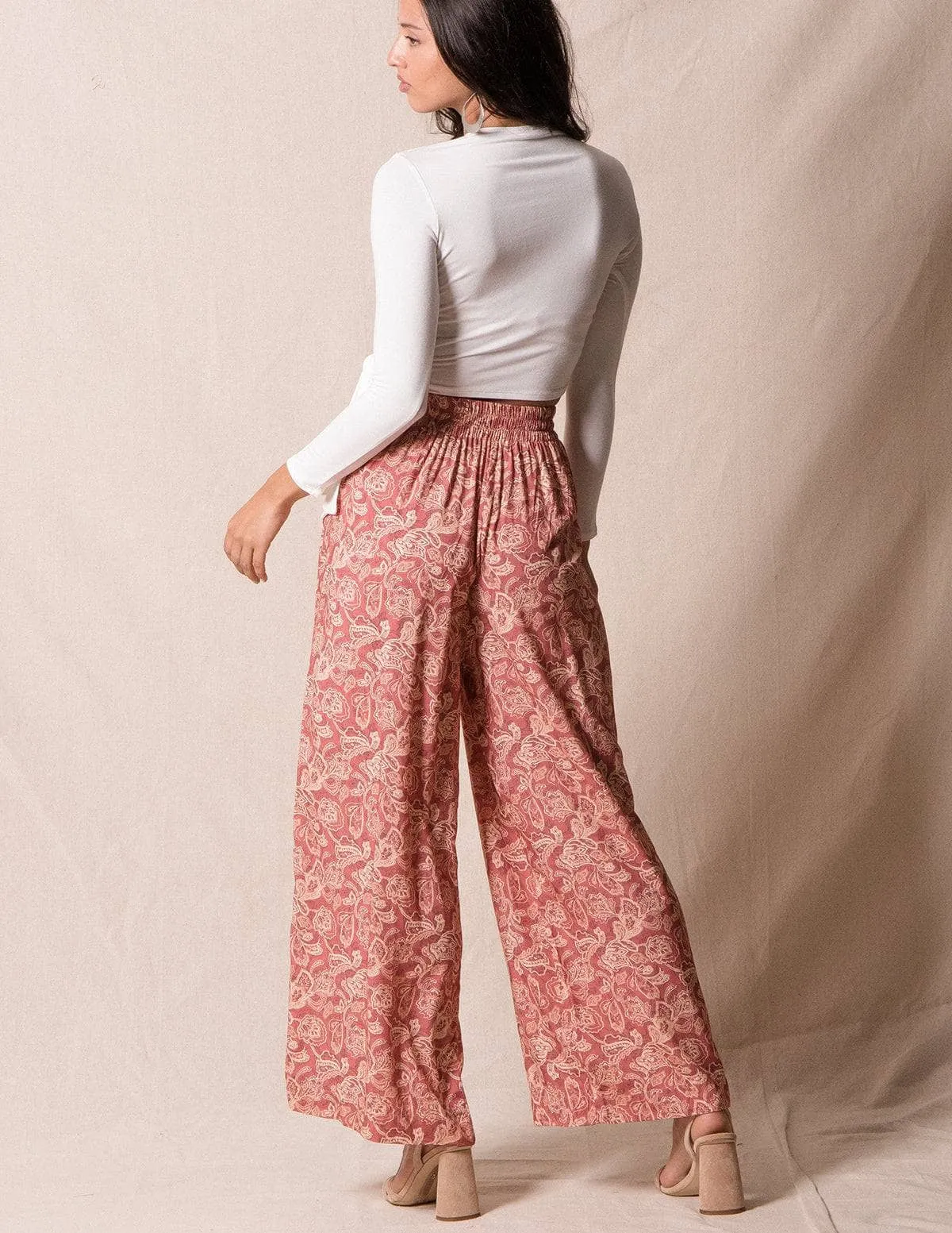 Izabella Flowy Pants- Large Only