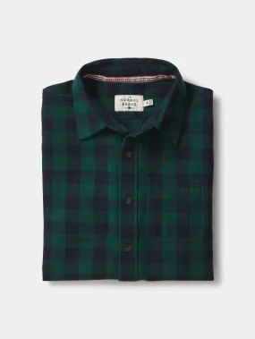 Jackson Lightweight Flannel in Green Check