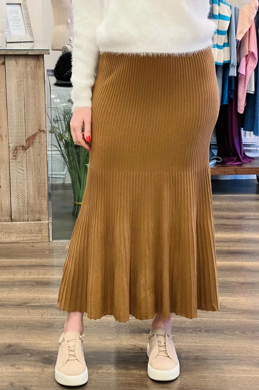 Knitted Ribbed Skirt