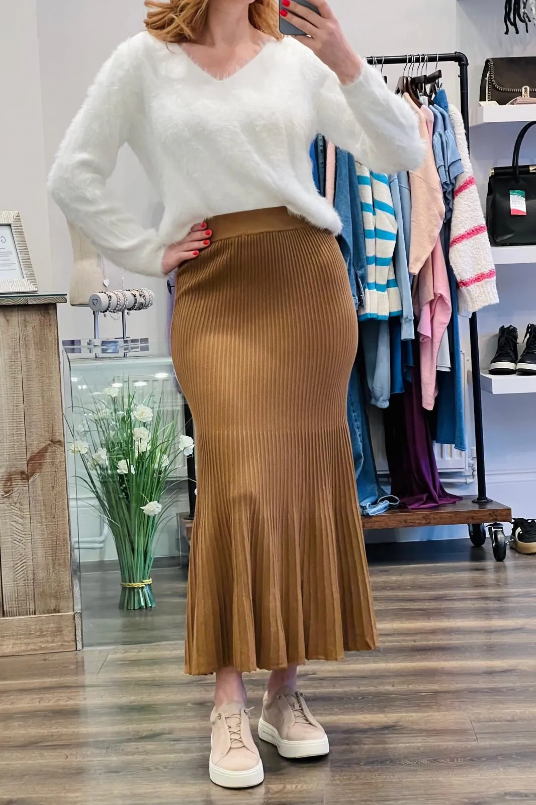 Knitted Ribbed Skirt