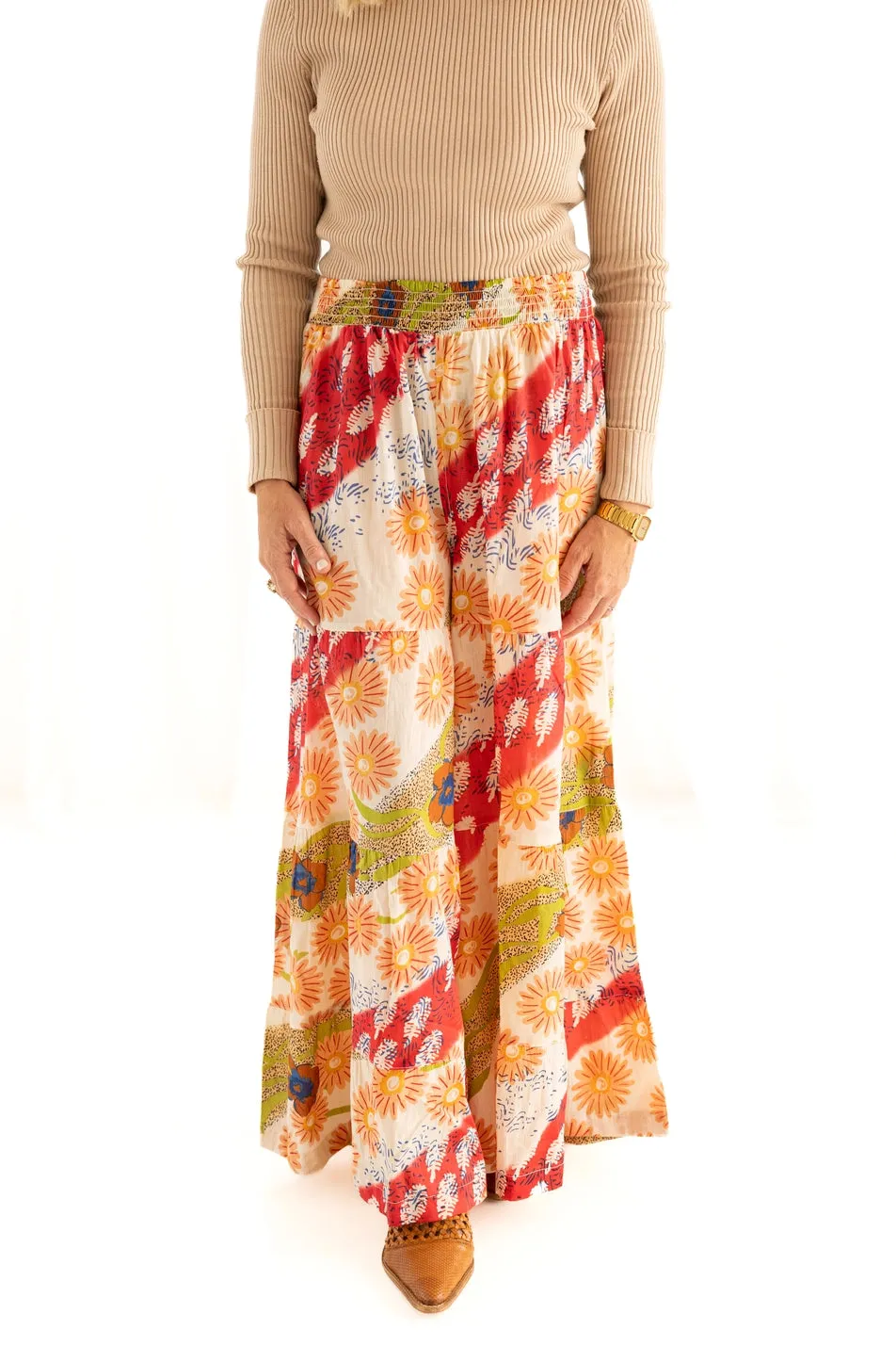 Laila June Flowy Floral Wide Leg Pants