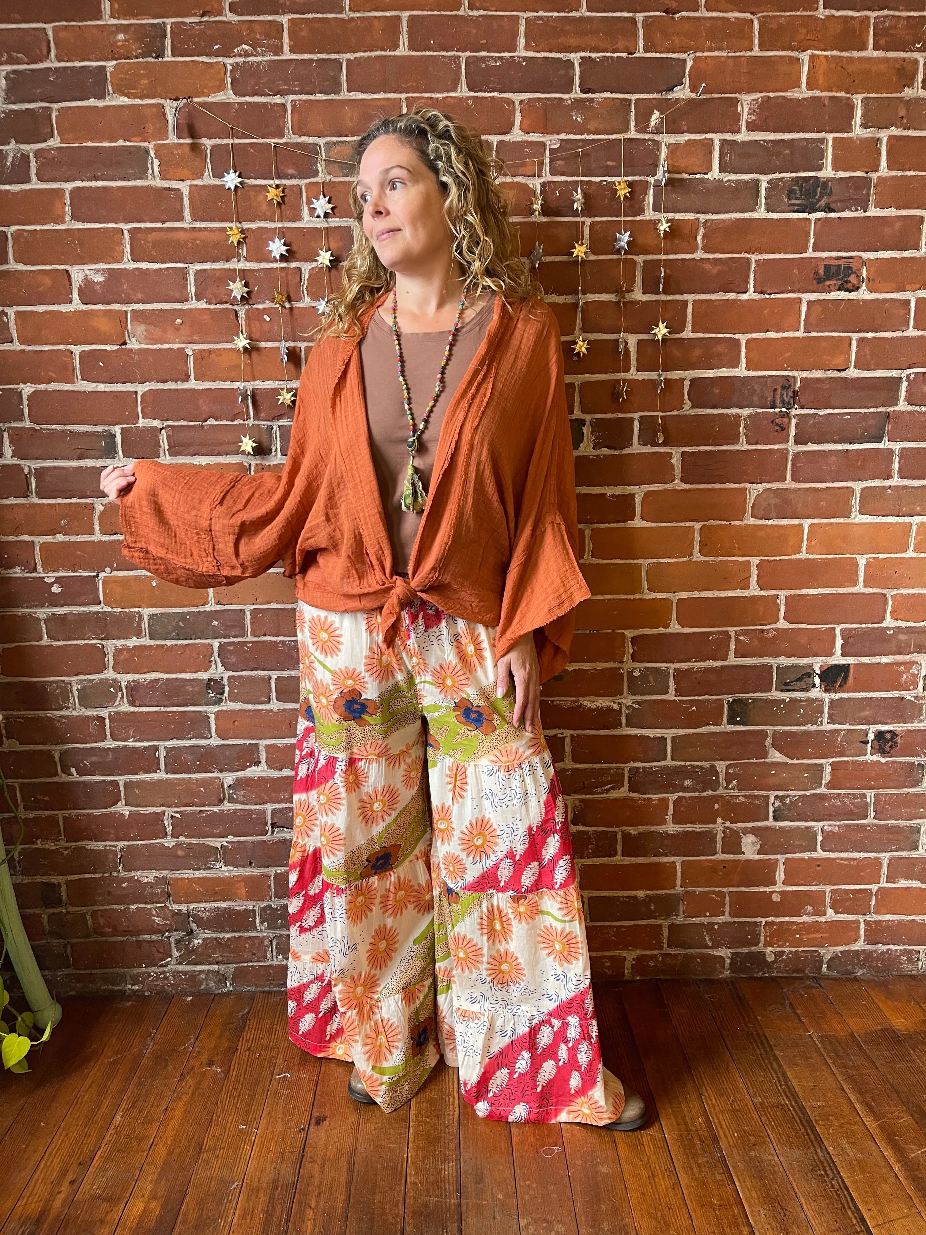 Laila June Flowy Floral Wide Leg Pants