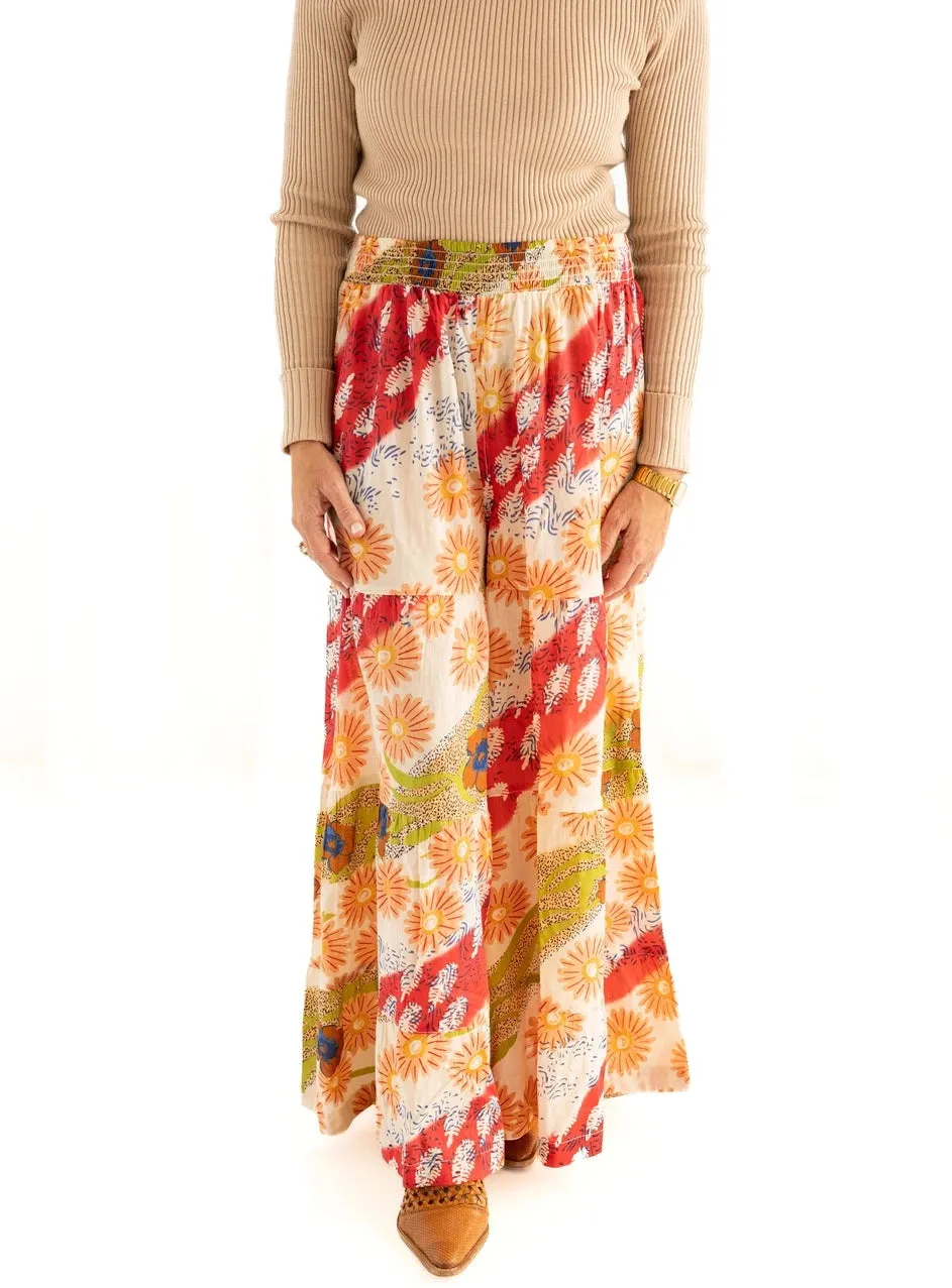 Laila June Flowy Floral Wide Leg Pants