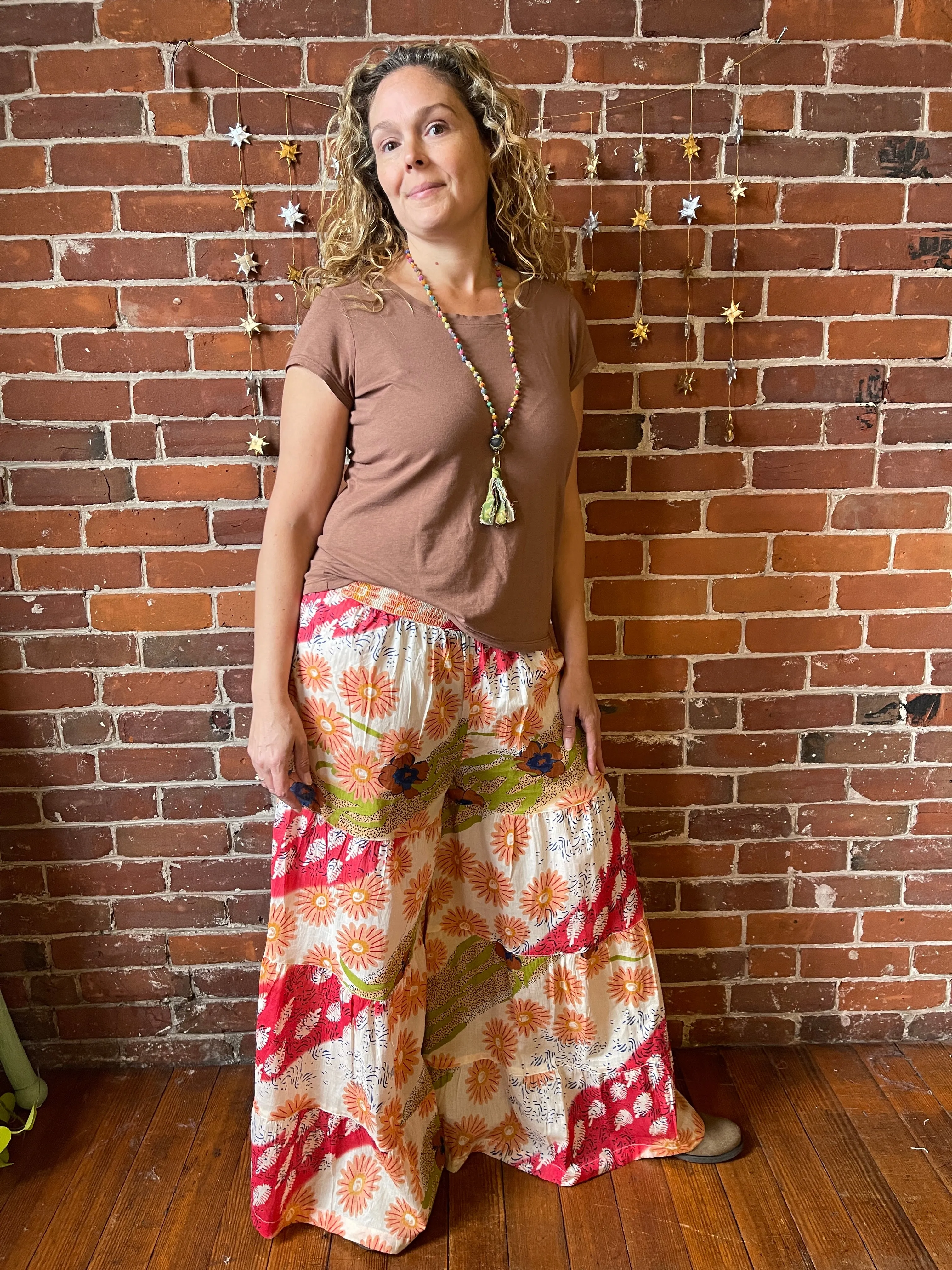 Laila June Flowy Floral Wide Leg Pants