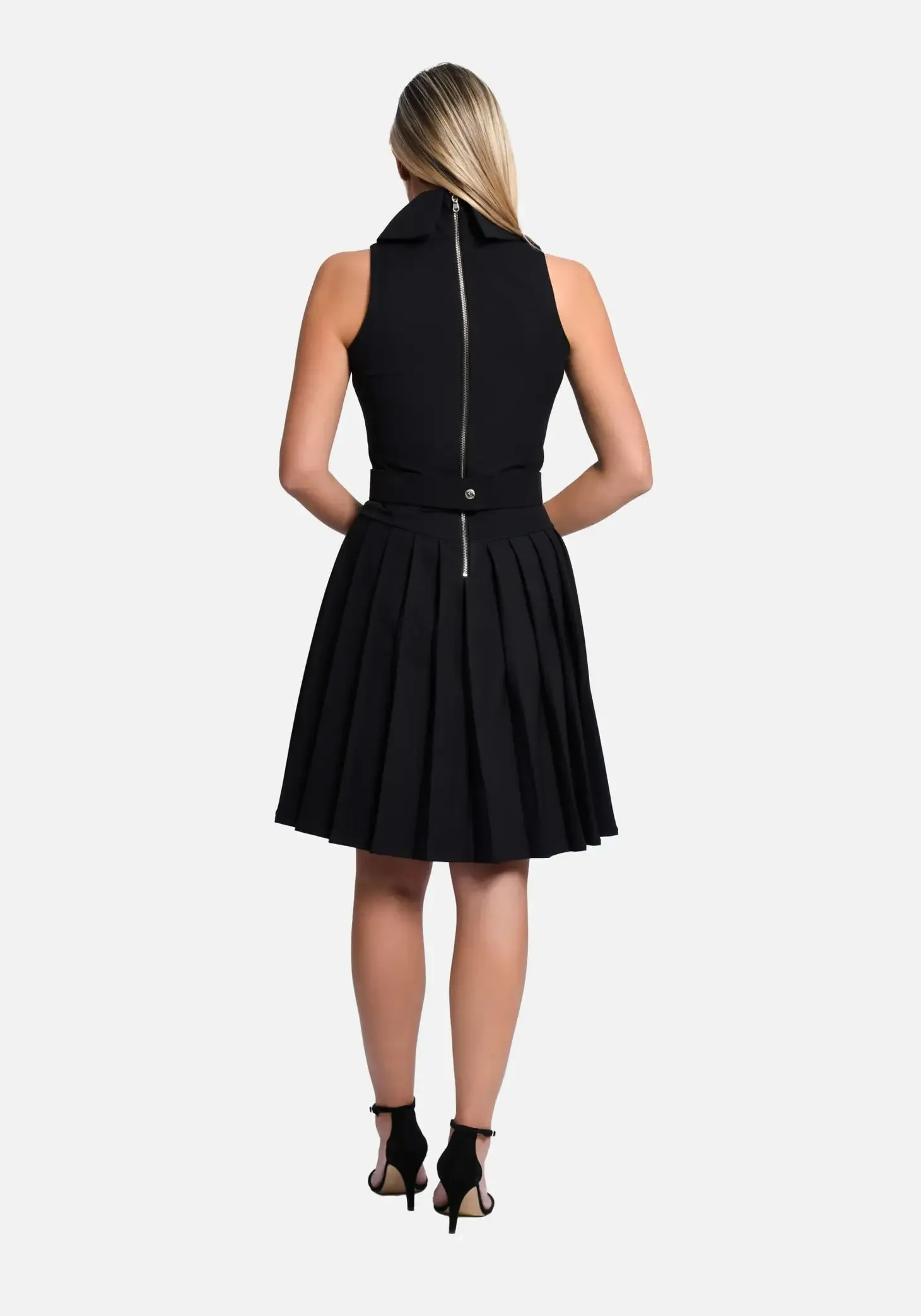 Laura Sleeveless Dress - Black