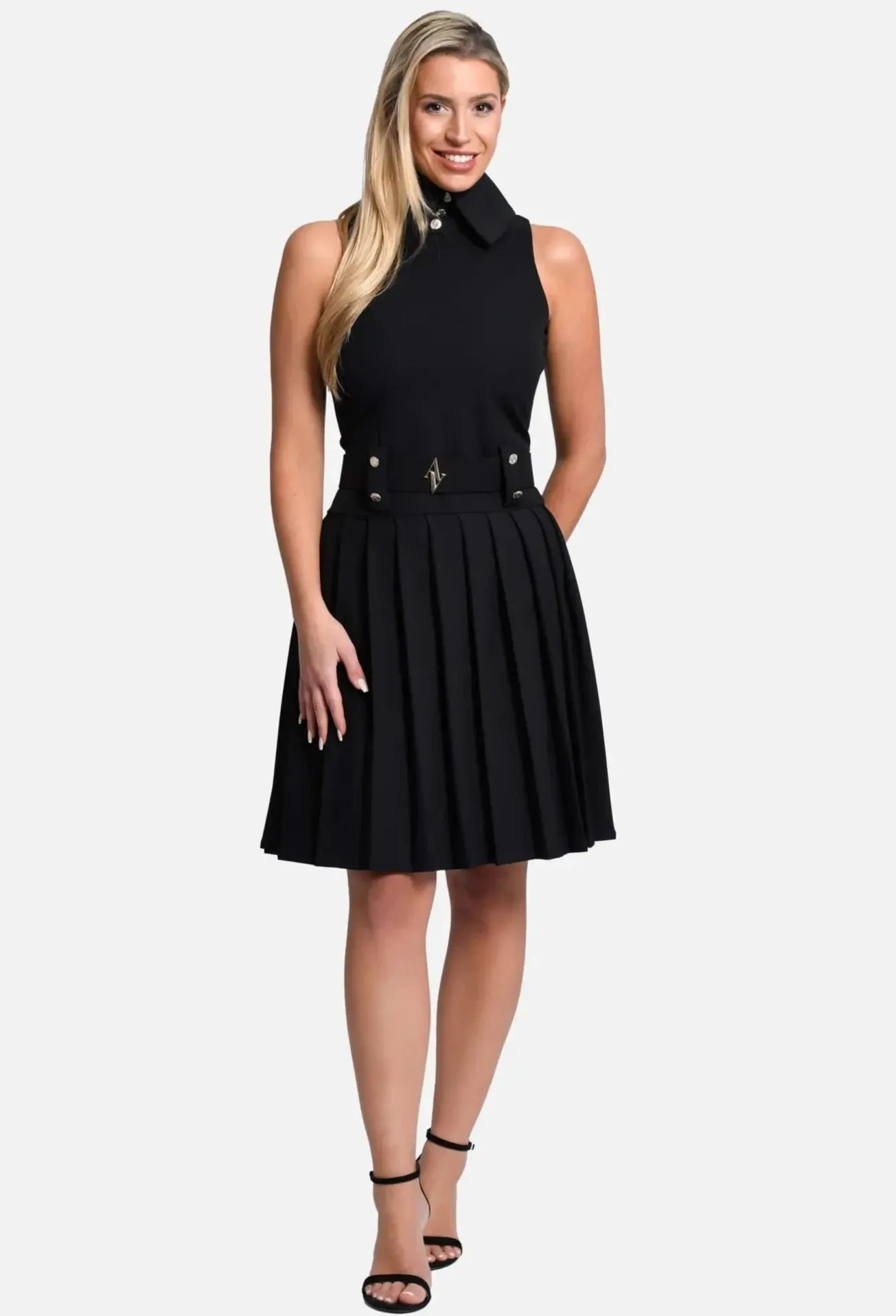 Laura Sleeveless Dress - Black