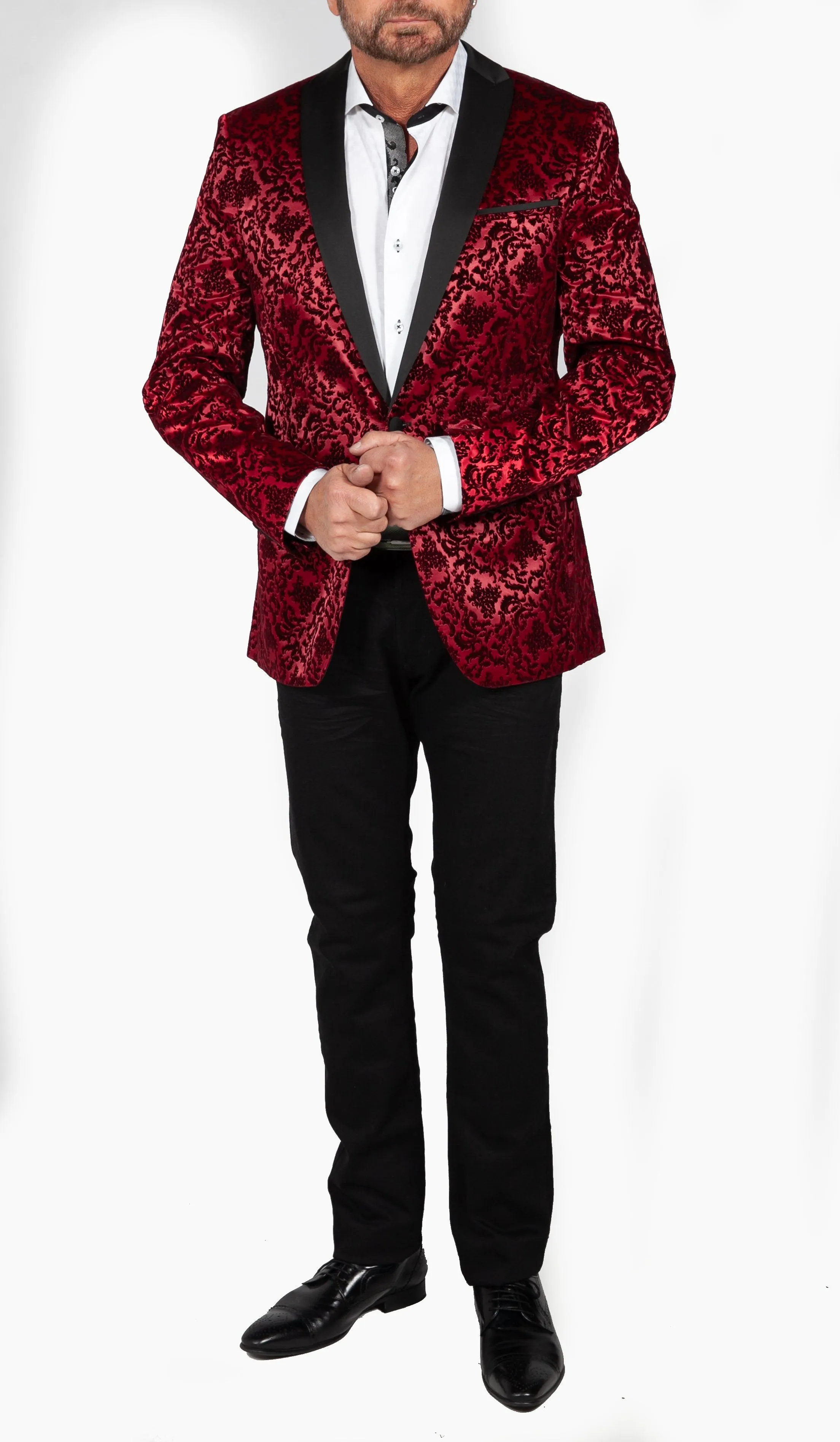 Luxury Paisley Red Jacket