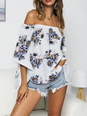 Making Memories Floral Off Shoulder Blouse