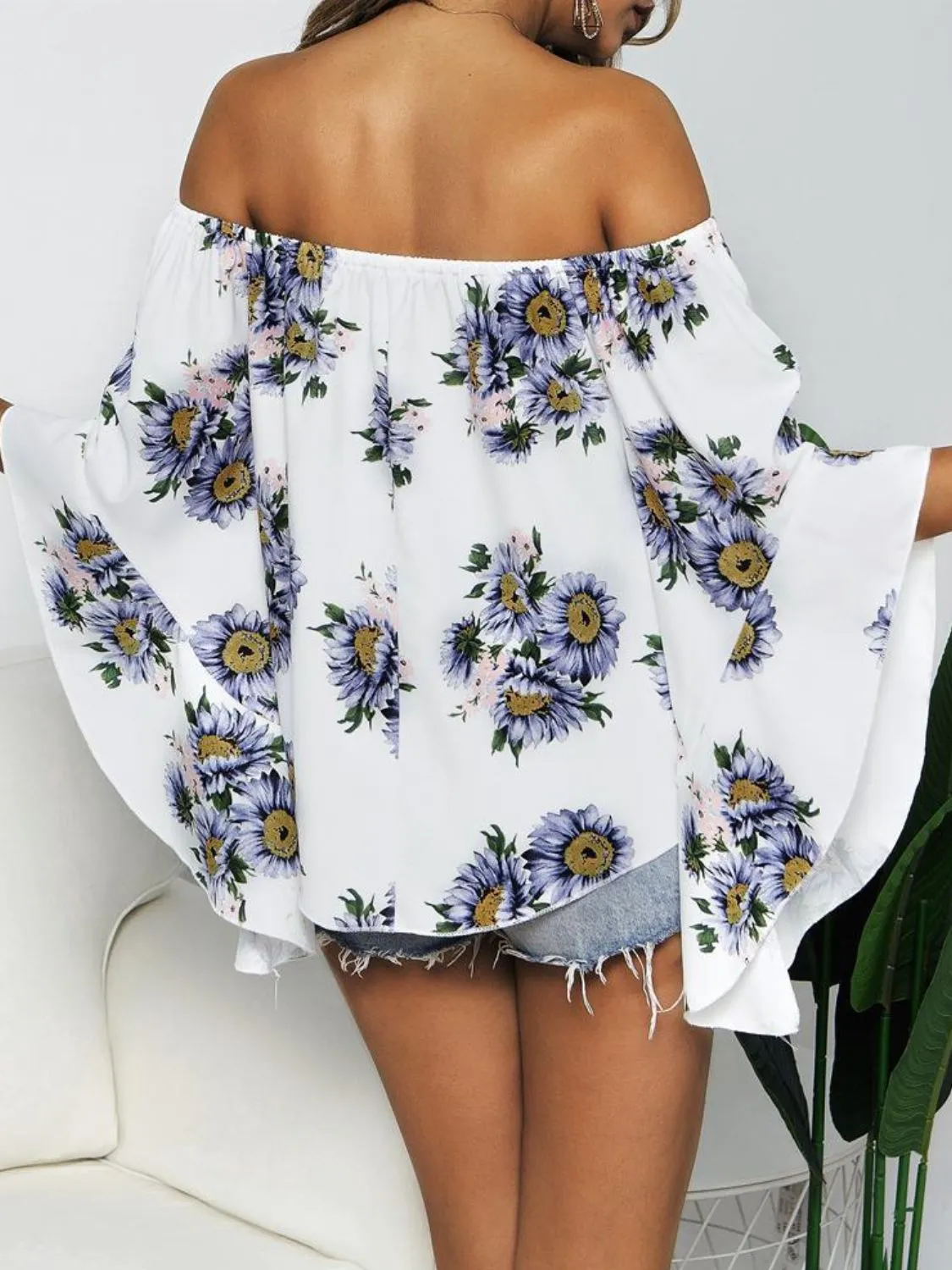 Making Memories Floral Off Shoulder Blouse