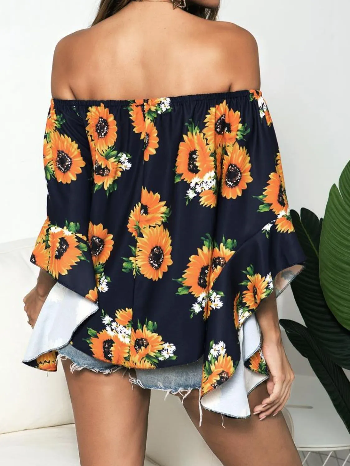 Making Memories Floral Off Shoulder Blouse