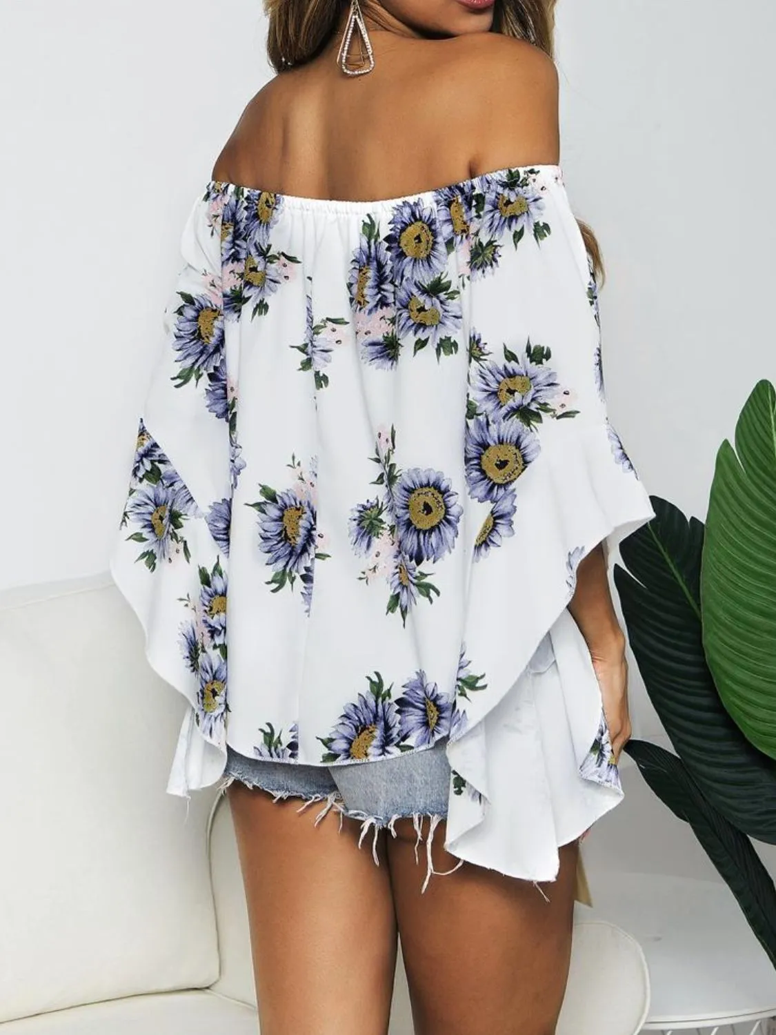 Making Memories Floral Off Shoulder Blouse