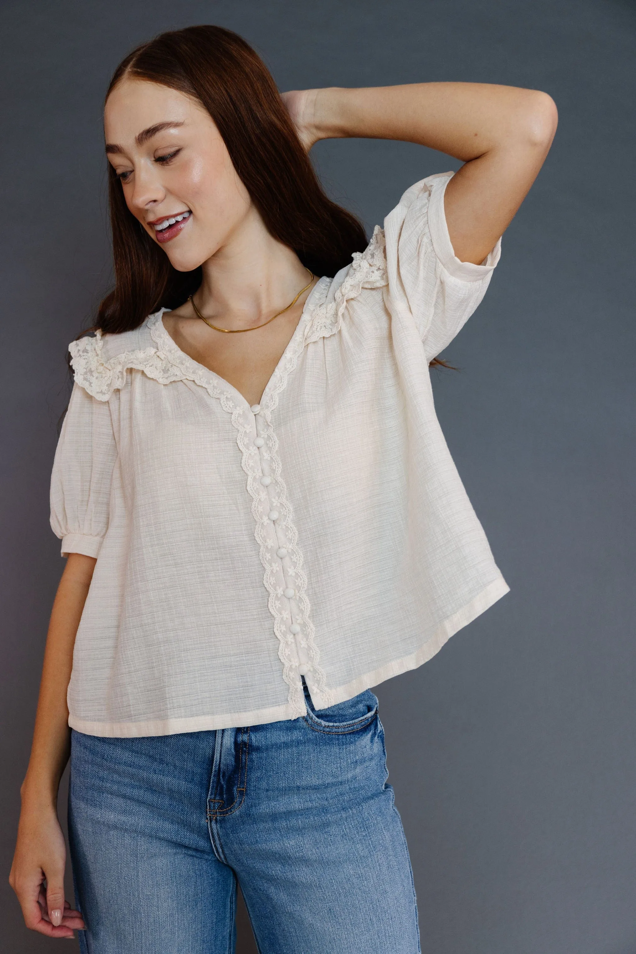 Marnie Blouse in Cream