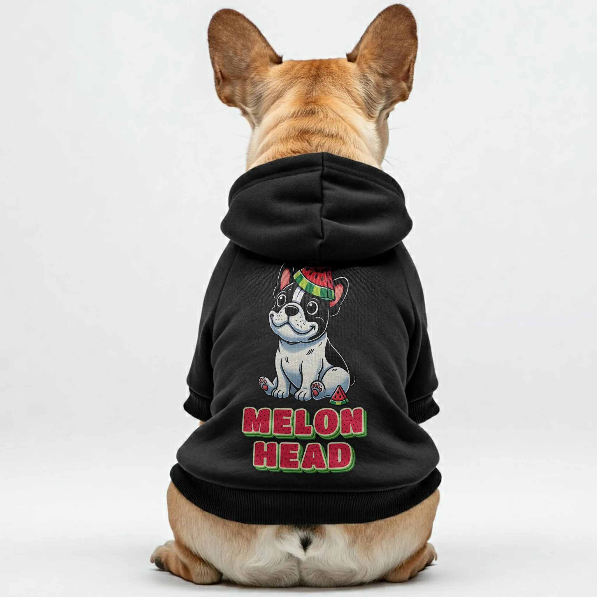 MELON HEAD - Personalized French Bulldog Hoodies with Funny Quotes – Stylish, Cozy, and Premium 100% Cotton