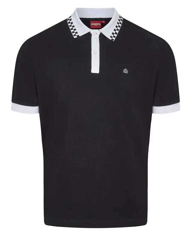 Merc Nova Black Vintage Mod Polo Shirts