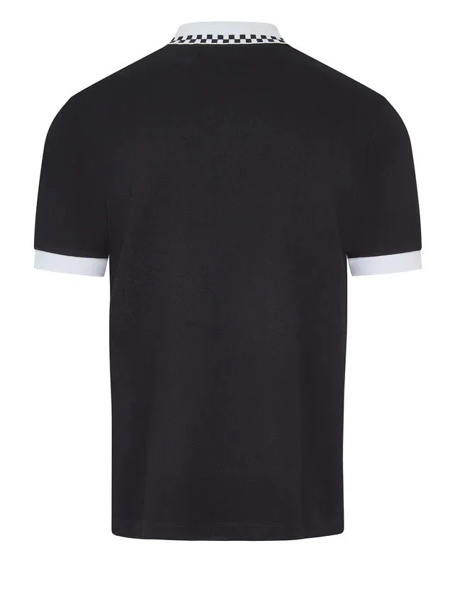 Merc Nova Black Vintage Mod Polo Shirts