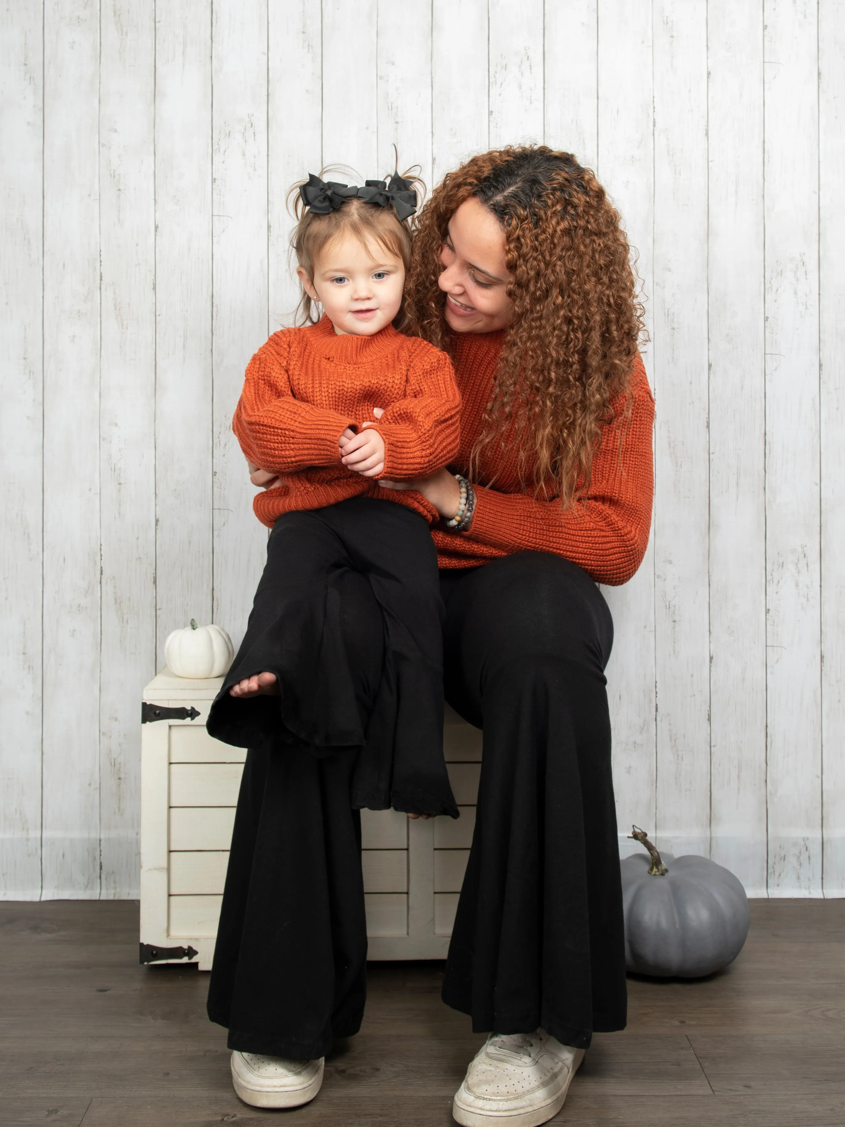 Mom & Me Burnt Orange Sweater