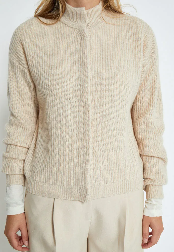 MSErika Knit Cardigan - Warm Sand Melange