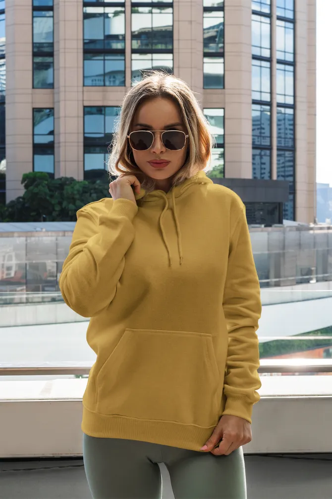 Mustard Yellow Hoodie for women