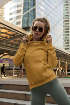 Mustard Yellow Hoodie for women