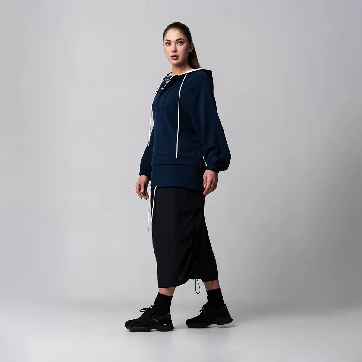 Oversize Everyday Wears Trendy Hoodies Tunic for Women