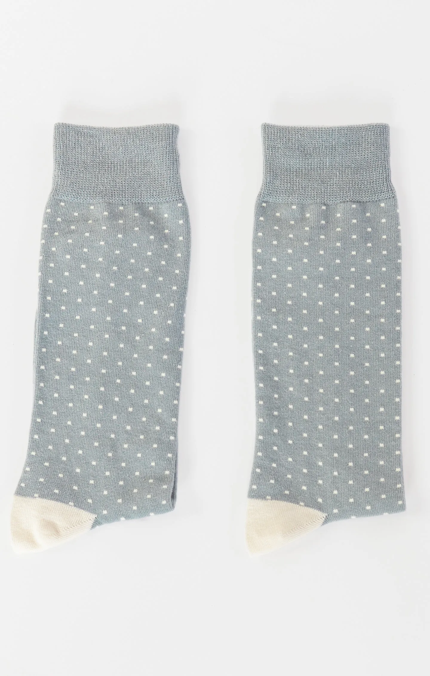 Owen Sock ~ Silver Sage Dots